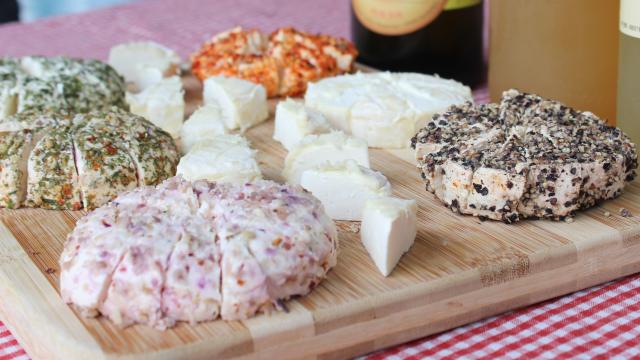 Dégustation des fromages de Fabienne Lory