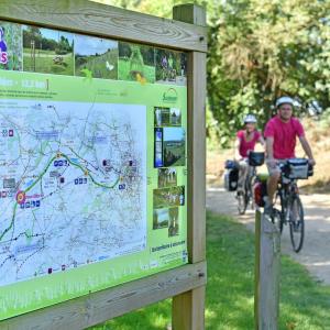 cyclistes sur la voie verte