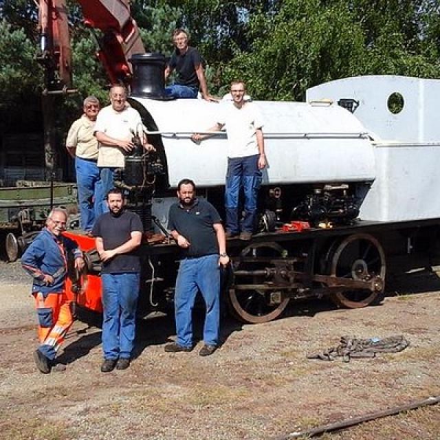 La locomotive Alice en cours de restauration