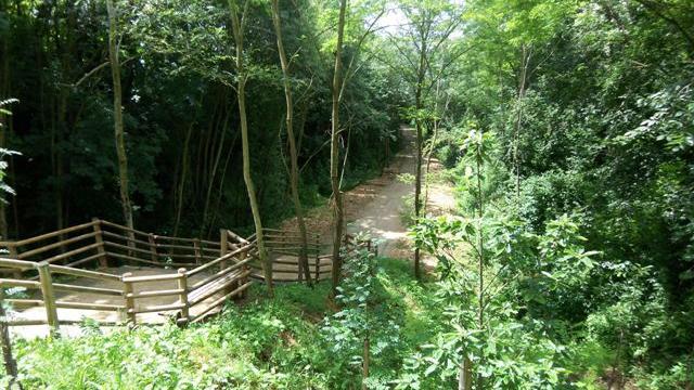 escalier au départ de Mamers - Voie Verte Maine Saosnois