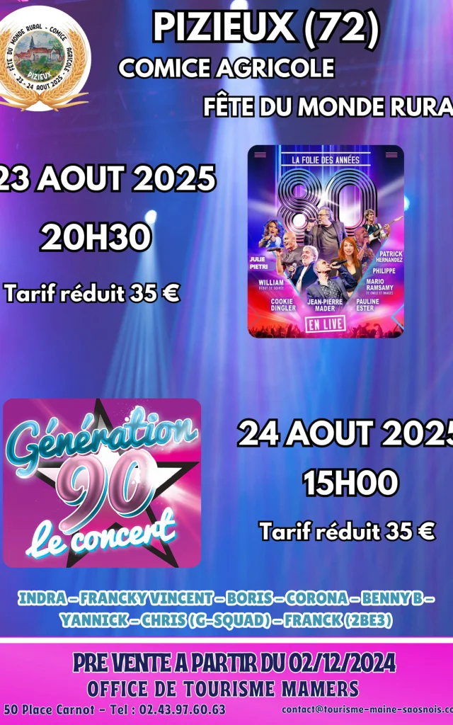 Concerts Comice Pizieux 2025